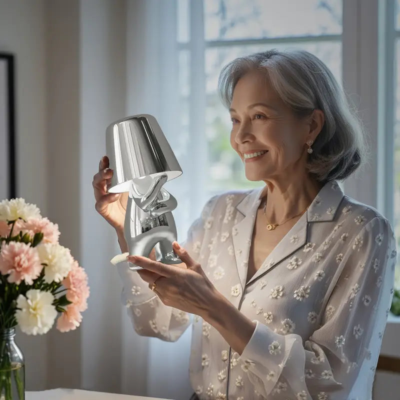 Rechargeable LED Table Lamp with Dimmable Warm White Light – Wireless Design