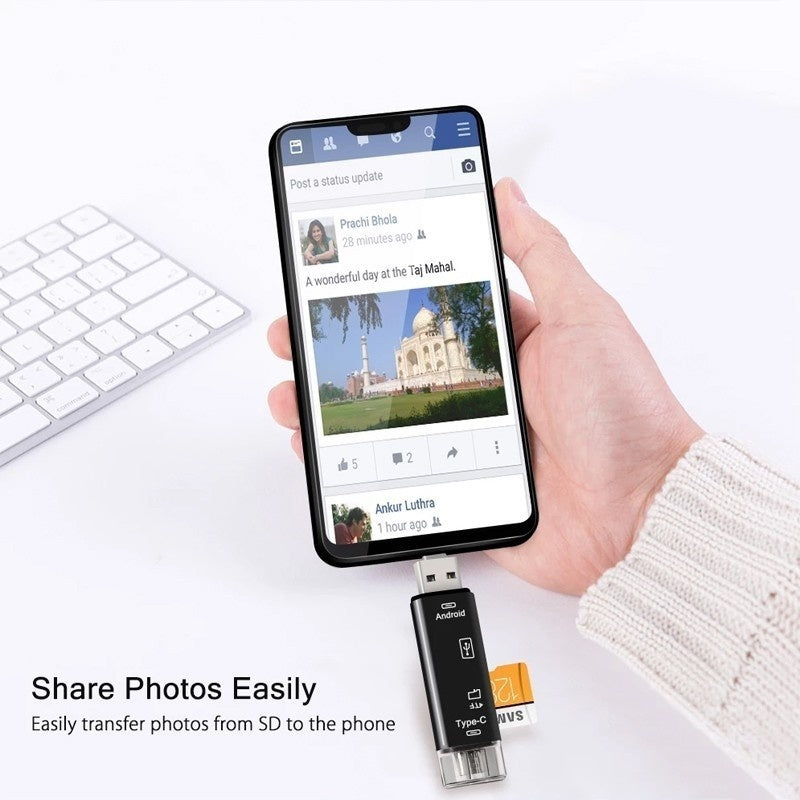 All-in-One 5-Function Memory Card Reader with 32 GB Card