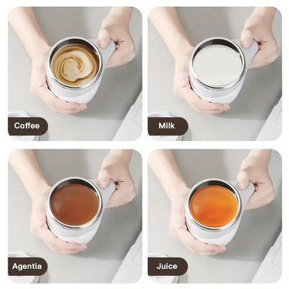 Self-Stirring Mug with Magnetic Base - Automatic Mix Function