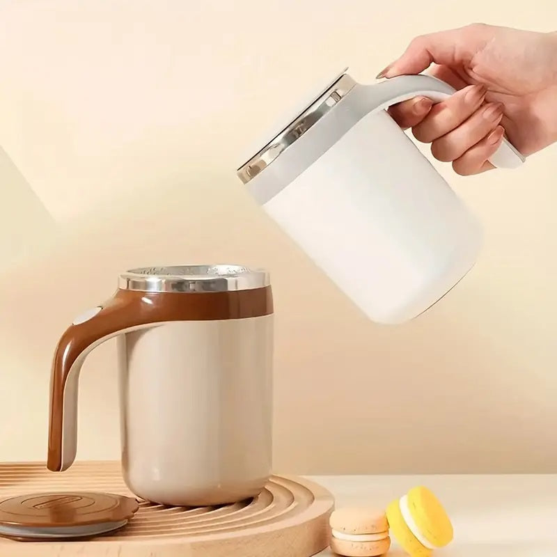 Self-Stirring Mug with Magnetic Base - Automatic Mix Function