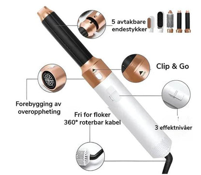 5-in-1 Professional Air Styler - Innovative Hair Tool with Coanda Effect