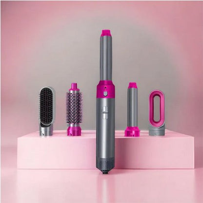 5-in-1 Styling Brush with Coanda Effect and Ionic Technology for Drying and Curls