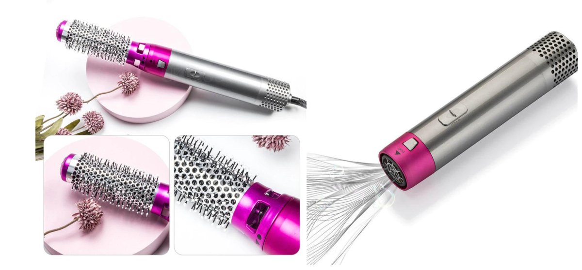 5-in-1 Styling Brush with Coanda Effect and Ionic Technology for Drying and Curls