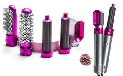 5-in-1 Styling Brush with Coanda Effect and Ionic Technology for Drying and Curls