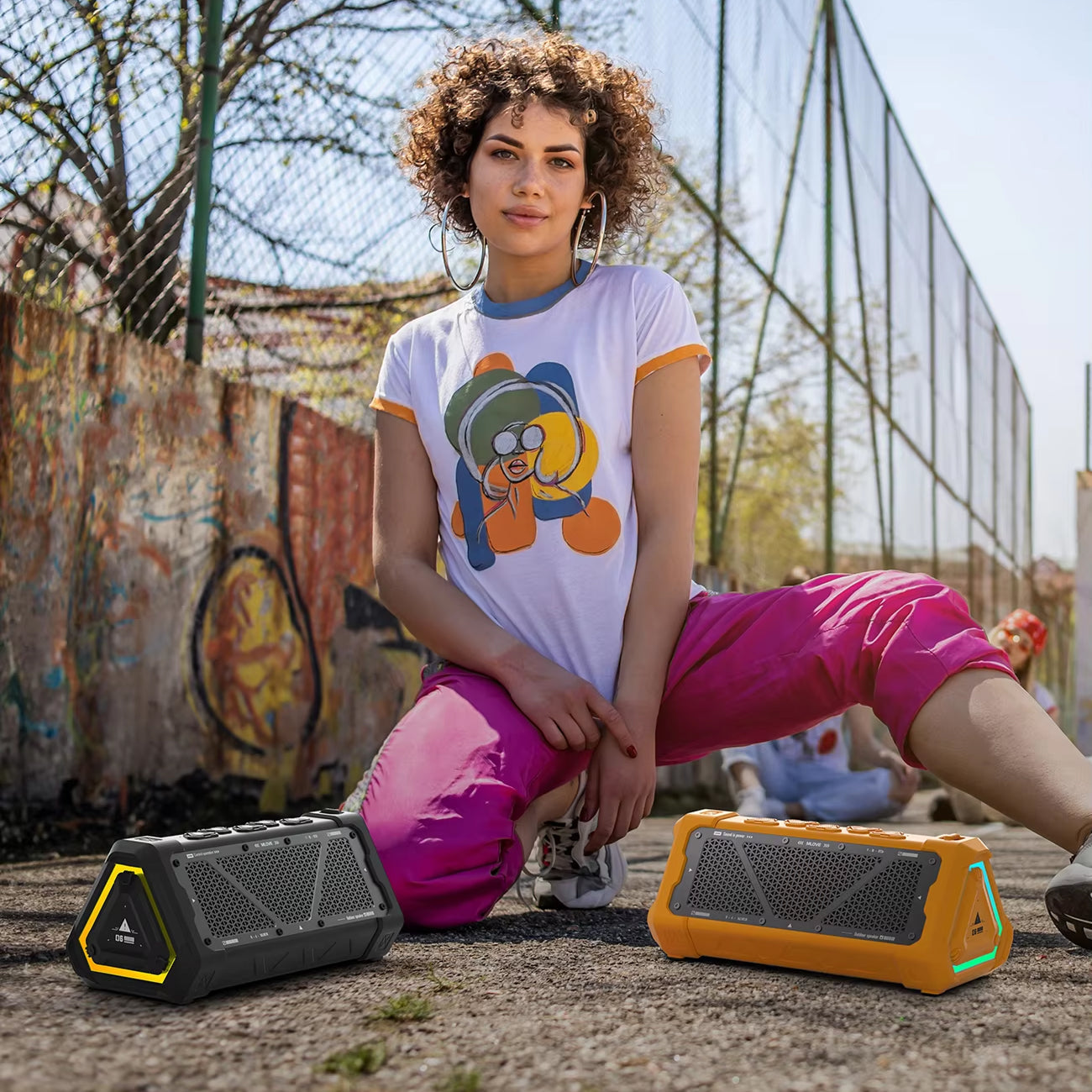 40W Waterproof Bluetooth Speaker for Outdoor Use, IPX7 Rated