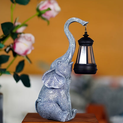 Solar Garden Lamp - Elephant Design