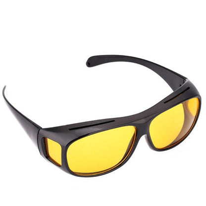 Yellow Tinted Anti-Glare Night Driving Glasses for Spectacle Users