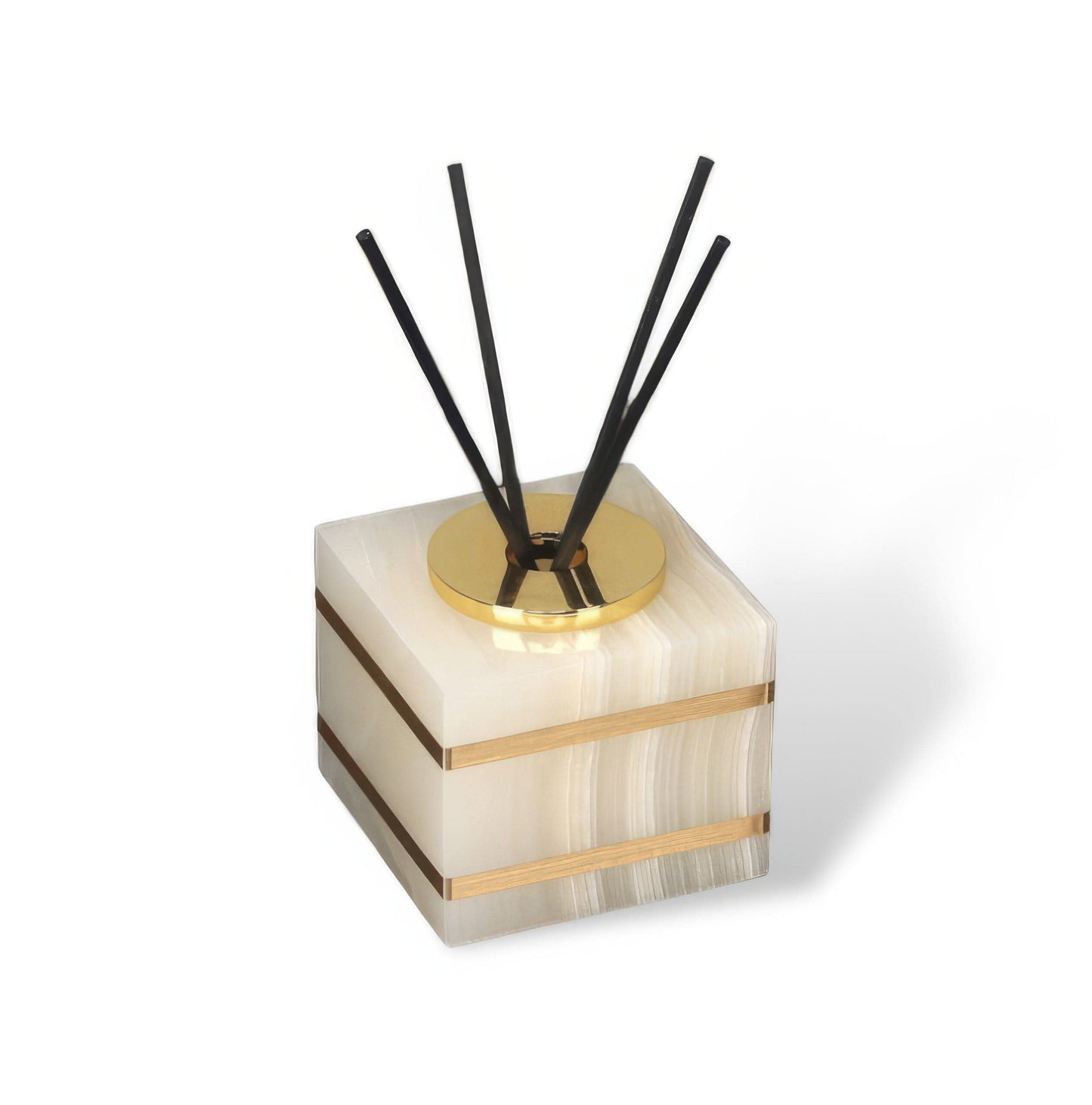 Modern Bathroom Decorative Cup with Gold Accent