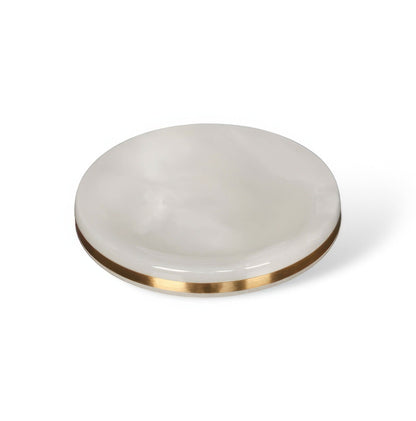 Modern Bathroom Decorative Cup with Gold Accent
