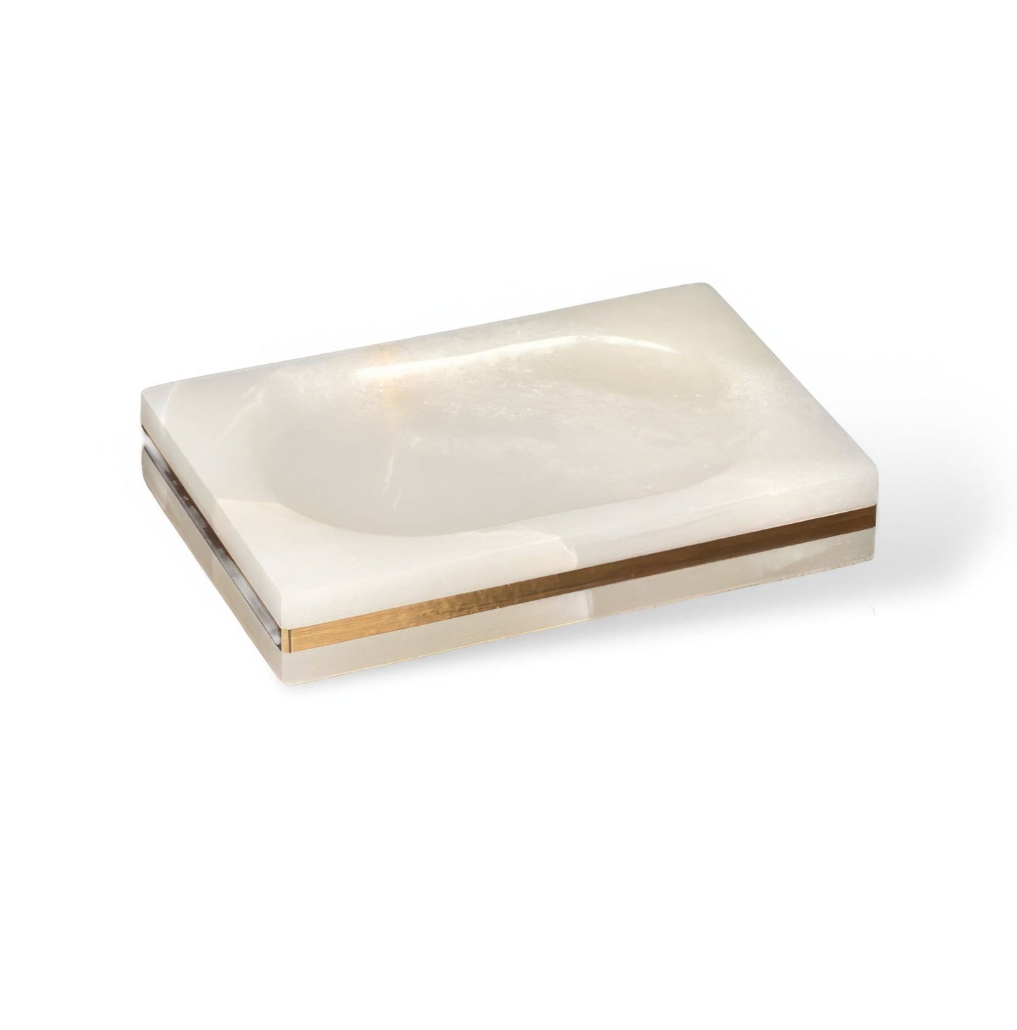 Modern Bathroom Decorative Cup with Gold Accent