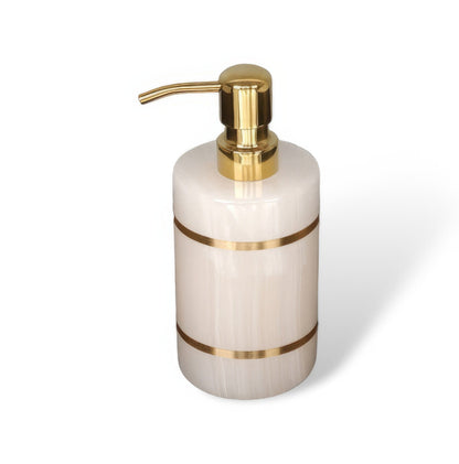 Modern Bathroom Decorative Cup with Gold Accent
