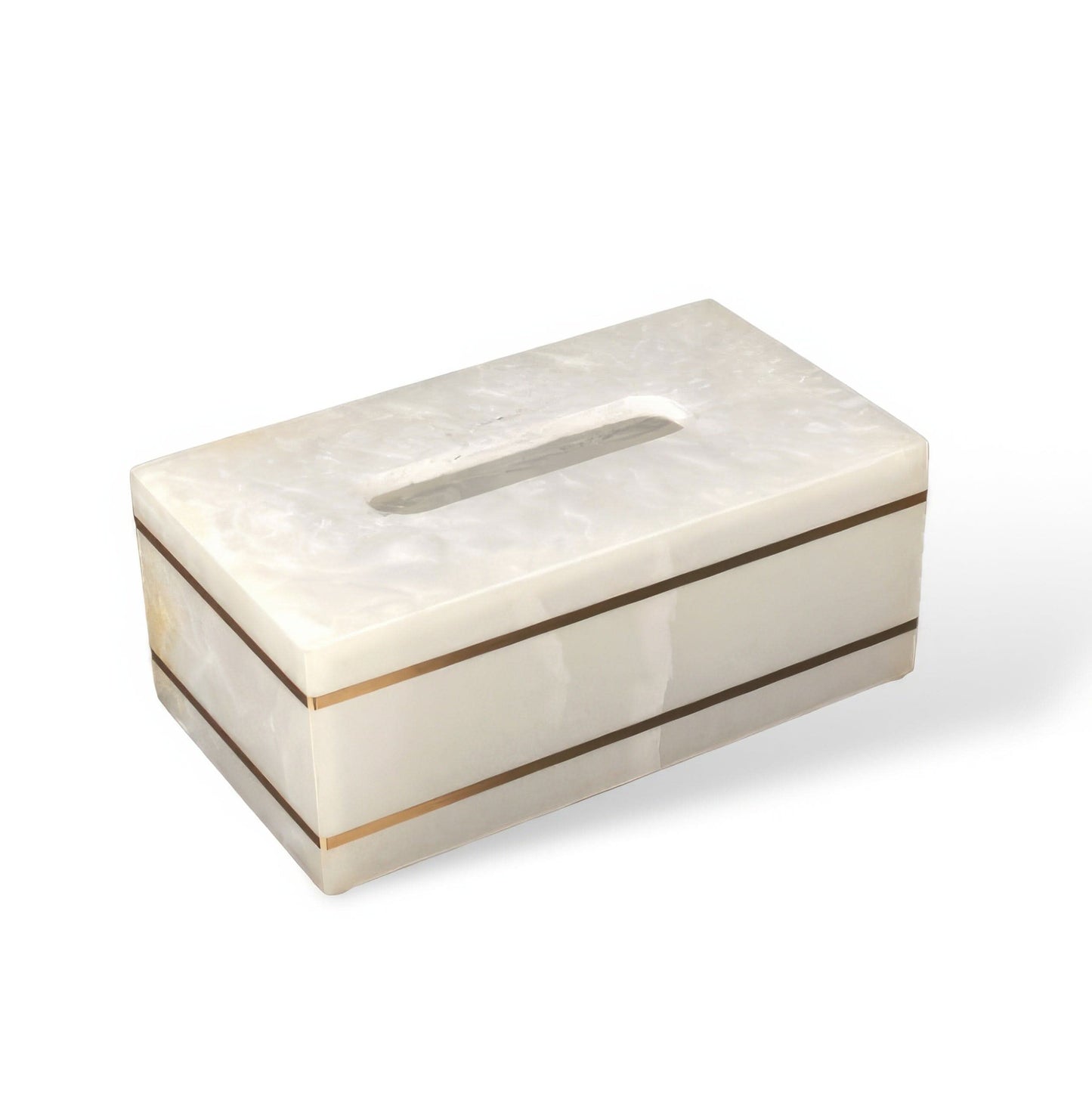 Modern Bathroom Decorative Cup with Gold Accent