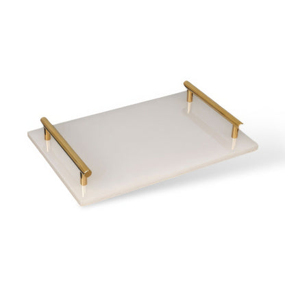 Modern Bathroom Decorative Cup with Gold Accent