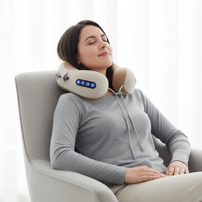ErgoHeat Neck and Shoulder Relief Cushion with Rechargeable Comfort