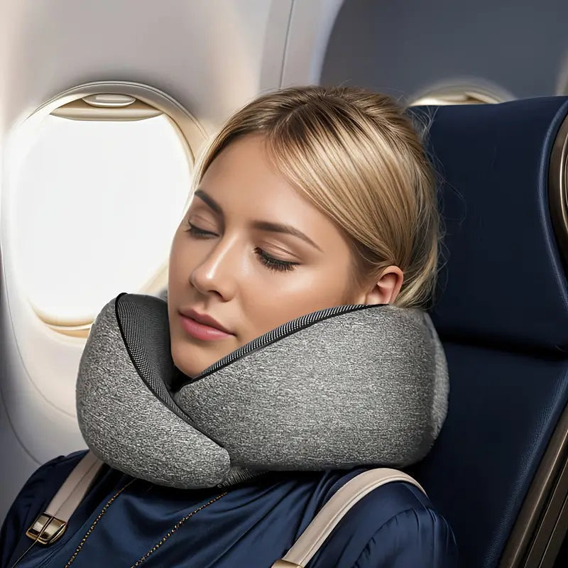Travel Neck Pillow with Ergonomic Design for Comfort
