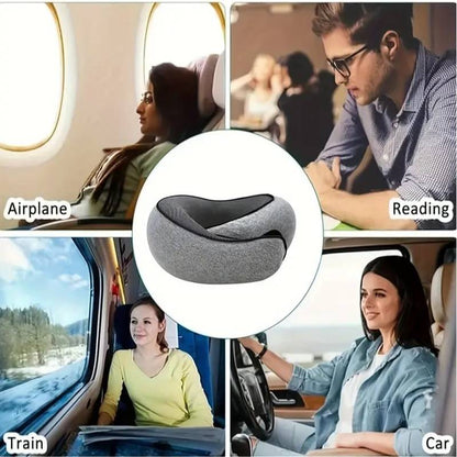 Travel Neck Pillow with Ergonomic Design for Comfort