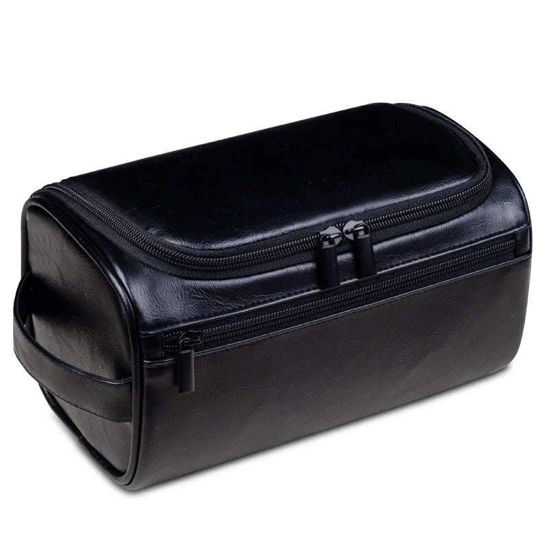 Luxury Travel Toiletry Bag – Leather with Waterproof Lining and YKK Zippers
