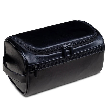 Luxury Travel Toiletry Bag – Leather with Waterproof Lining and YKK Zippers