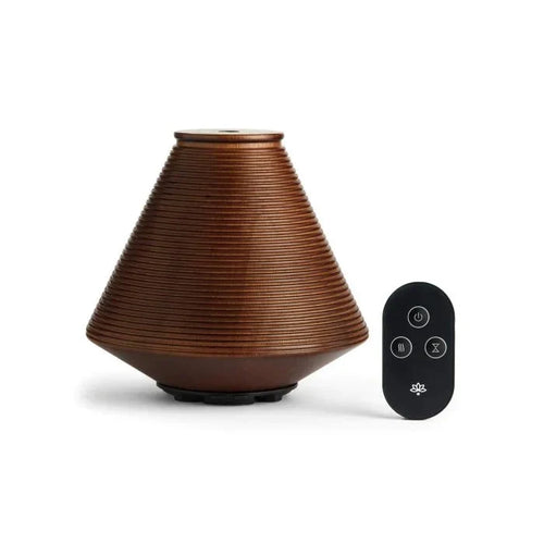 Natural Wood Aroma Mist Maker | Remote-Controlled Diffuser with 10-Hour Runtime