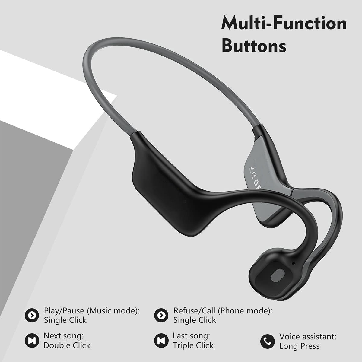 Open-Ear Bone Conduction Headphones for Running - UK