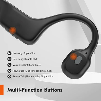 Open-Ear Bone Conduction Headphones for Running - UK