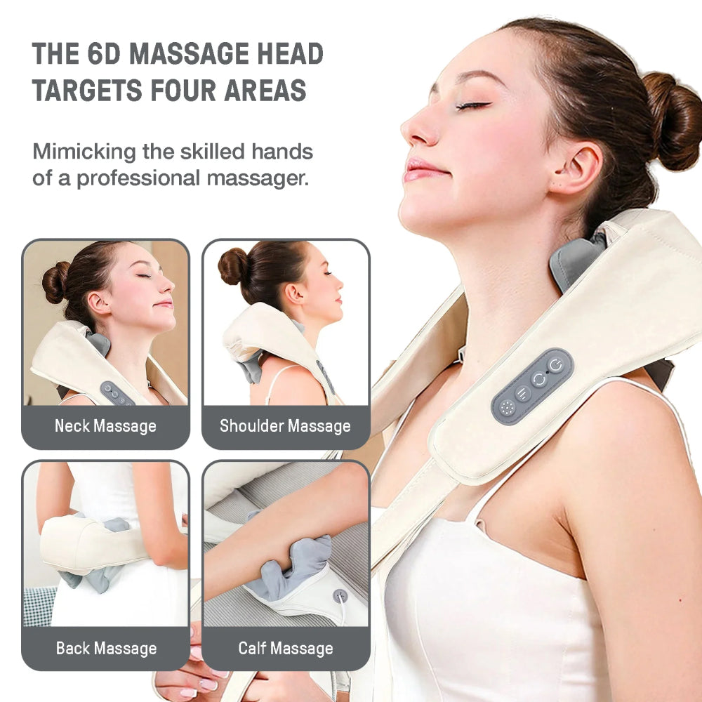 Rechargeable Neck and Shoulder Massager for Pain Relief