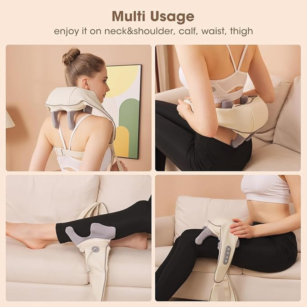 Rechargeable Neck and Shoulder Massager for Pain Relief