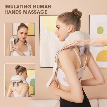 Rechargeable Neck and Shoulder Massager for Pain Relief