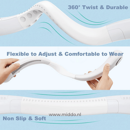 Portable Rechargeable Neck Fan for Instant Cooling Refreshment