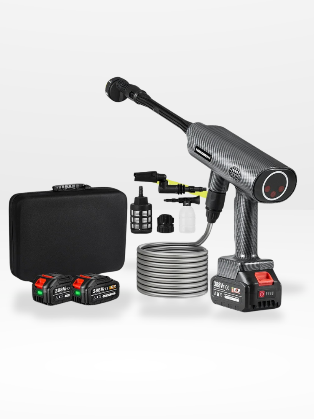 Portable High-Pressure Washer with 200 Bar Multi-Function Capability