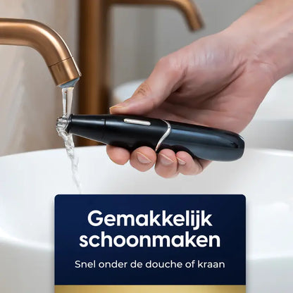 Nose and Eyebrow Trimmer with LCD Display and Waterproof IPX6 Design