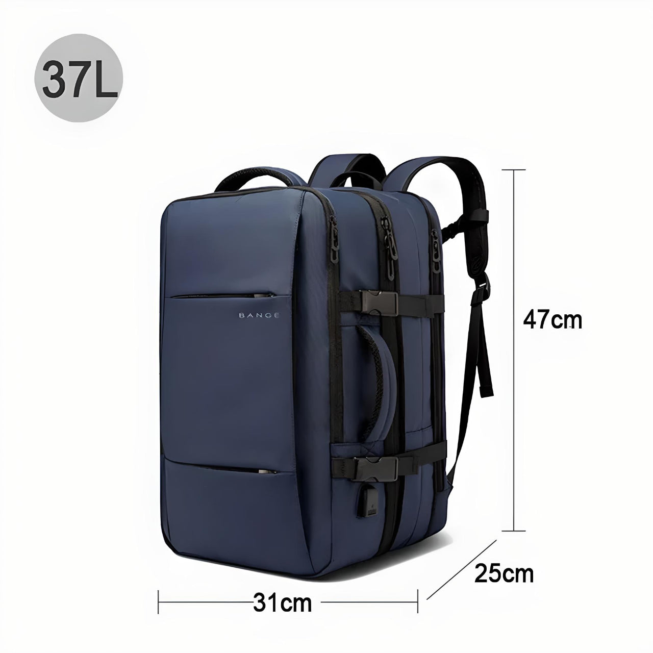 Versatile Traveler's Backpack with USB Charging
