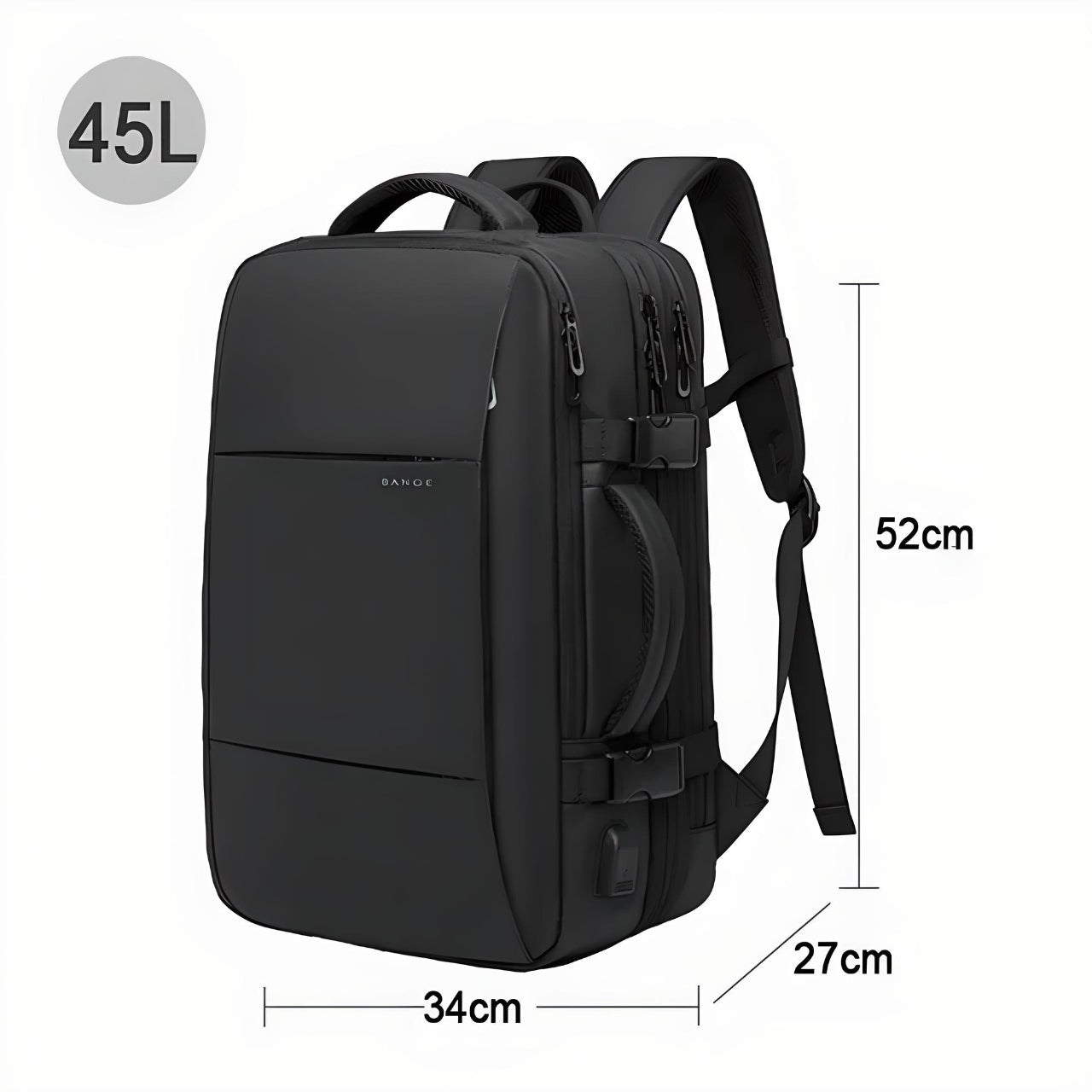 Versatile Traveler's Backpack with USB Charging