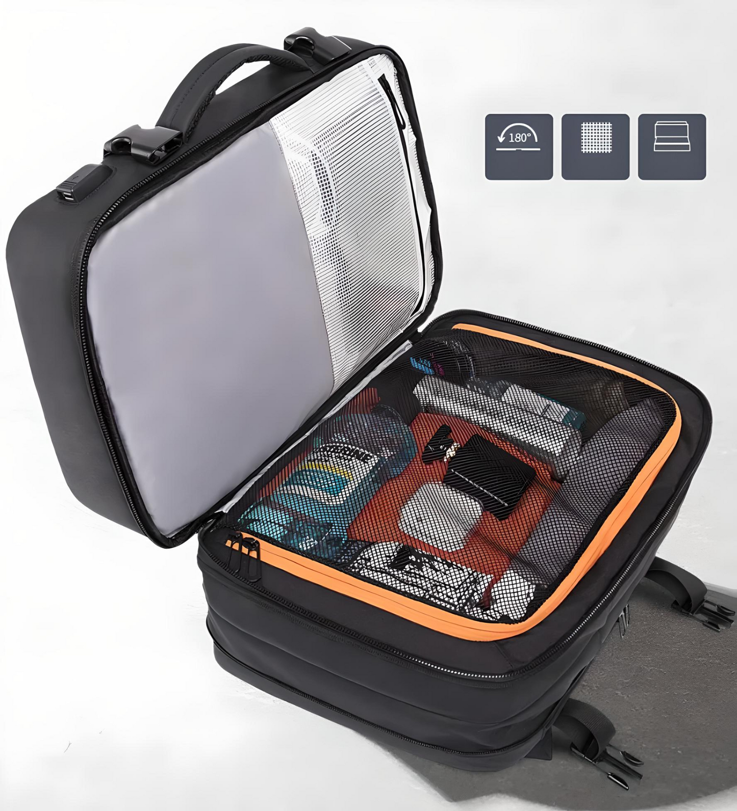 Versatile Traveler's Backpack with USB Charging