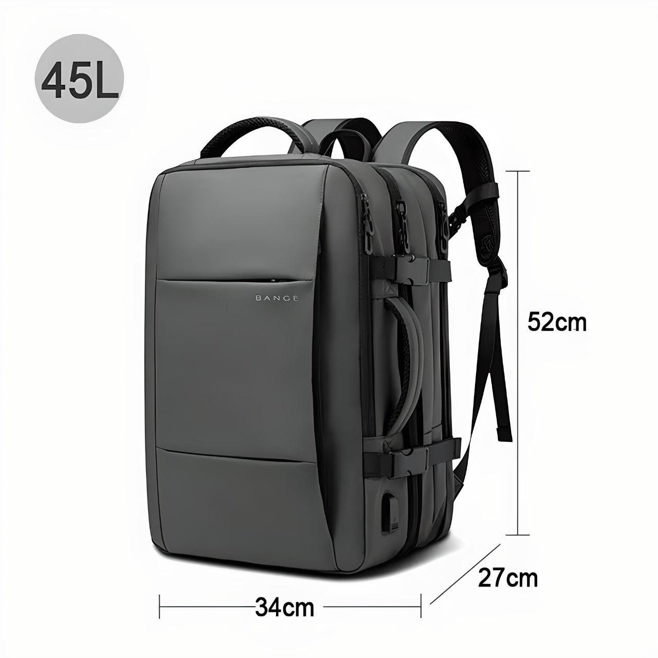 Versatile Traveler's Backpack with USB Charging