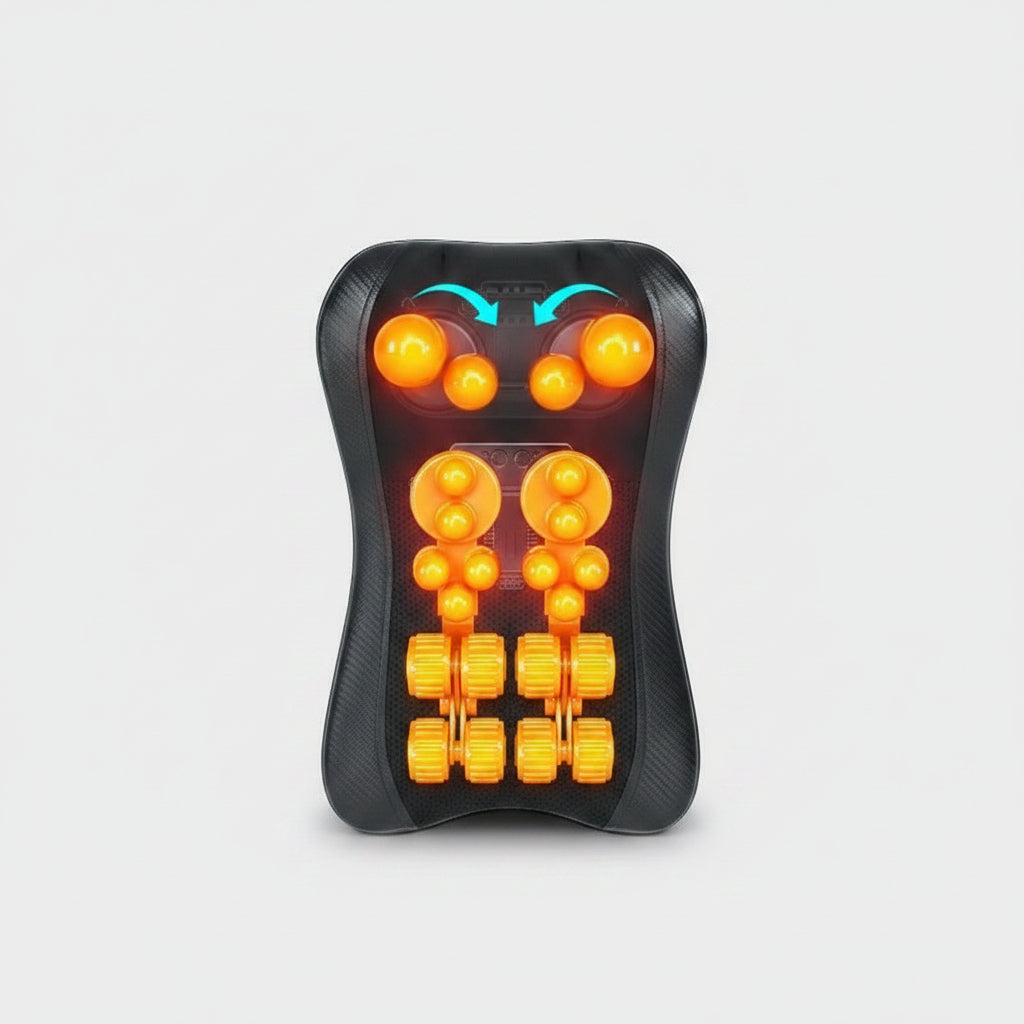 Neck and Back Massager with Heat – Deep Kneading Massage Cushion