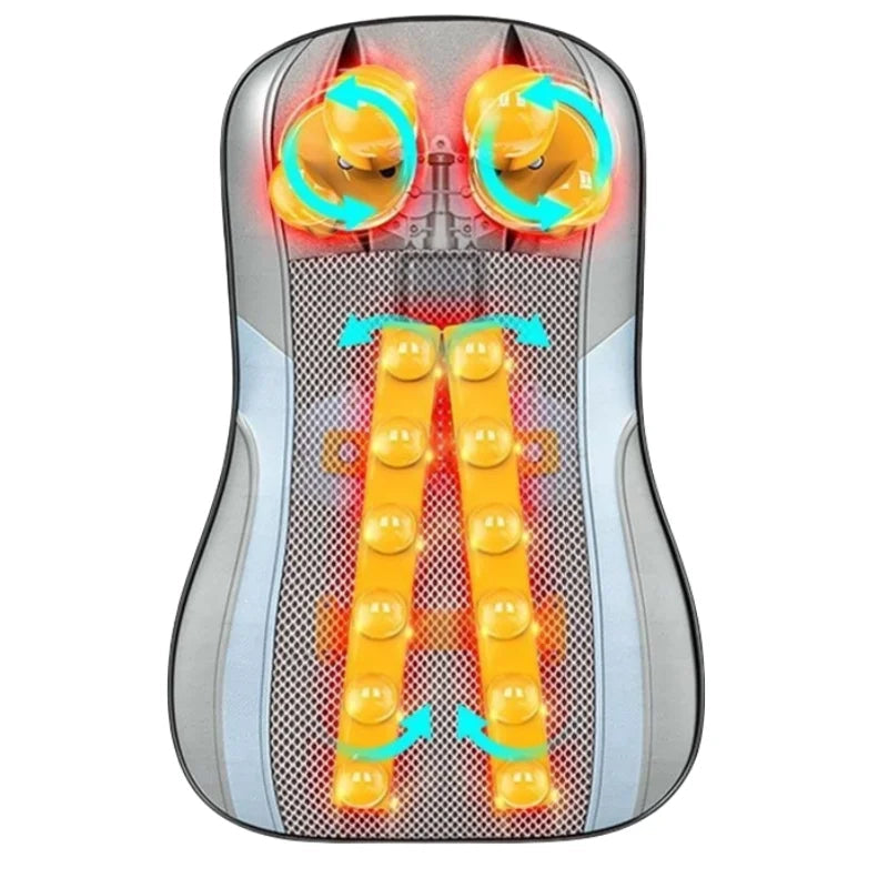 Neck and Back Massager with Heat – Deep Kneading Massage Cushion