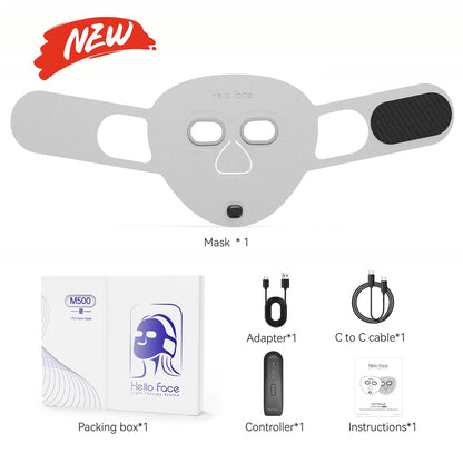 Wireless LED Facial Mask for Skin Treatment – Red, Blue, Near Infrared, 4 Modes
