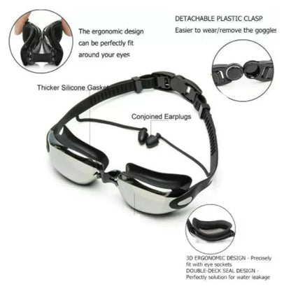 Professional Swimming Goggles with HD Anti-Fog Lenses