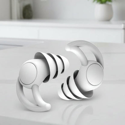Reusable Silicone Earplugs for Sleep with Holding Loop for Travel and Concert