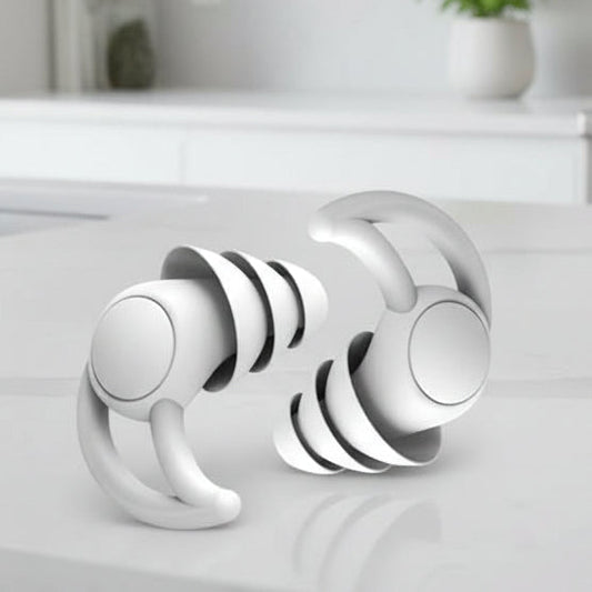 Reusable Silicone Earplugs for Sleep with Holding Loop for Travel and Concert