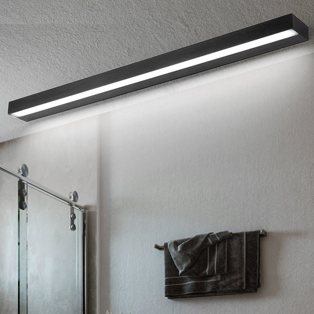 Rectangle LED Vanity Light for Bathroom – 20"/24"/28" with Downlight