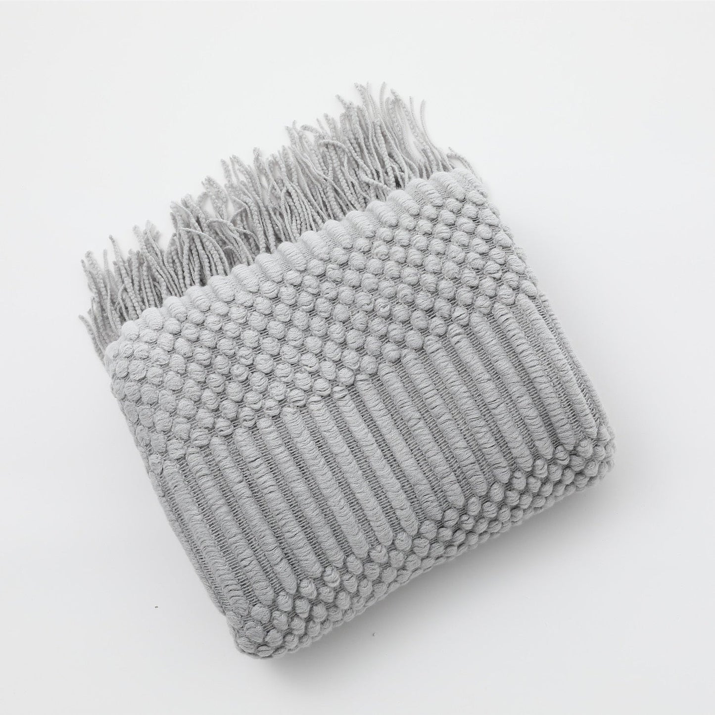 Cozy Knitted Throw Blanket for Comfortable Sofa Use