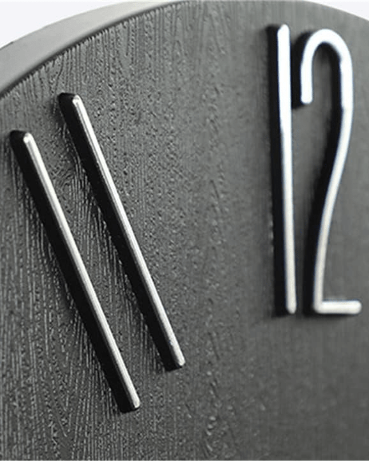 Wood-Look Minimalist Wall Clock