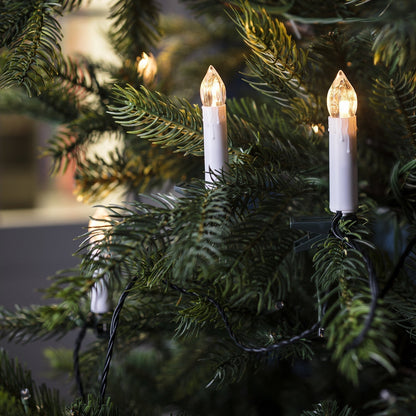 Clip-On LED Candle Lights in Warm White – Classic Christmas Tree Decoration