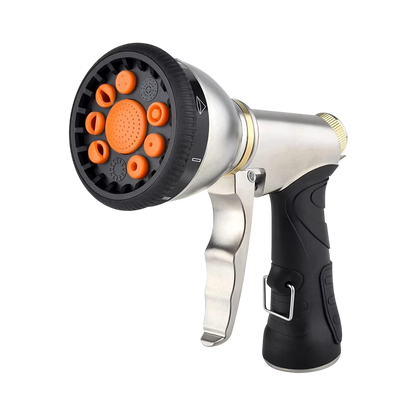 Durable Garden Hose Nozzle with 9 Spray Patterns