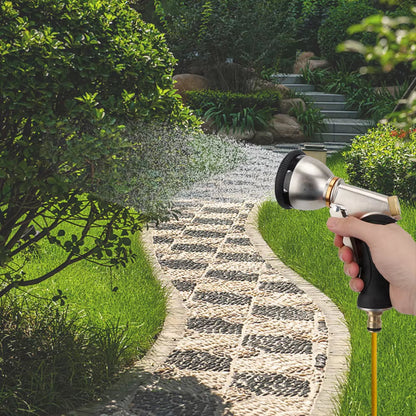 Durable Garden Hose Nozzle with 9 Spray Patterns