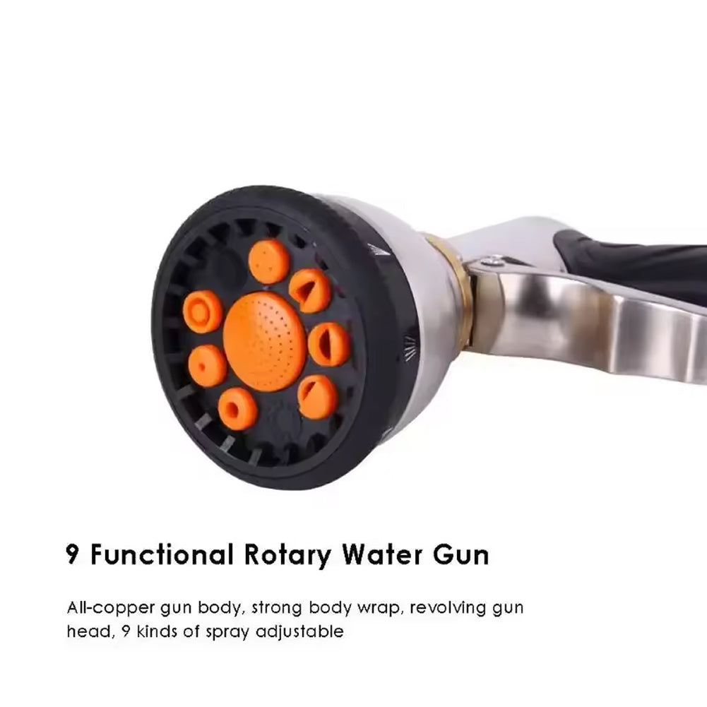 Durable Garden Hose Nozzle with 9 Spray Patterns