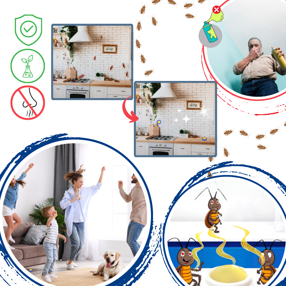 Discreet Roach Control Station for a Cleaner Home