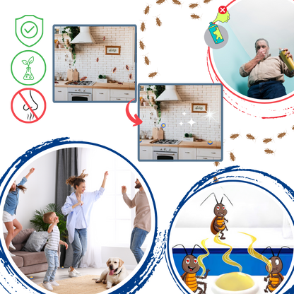 Discreet Roach Control Station for a Cleaner Home